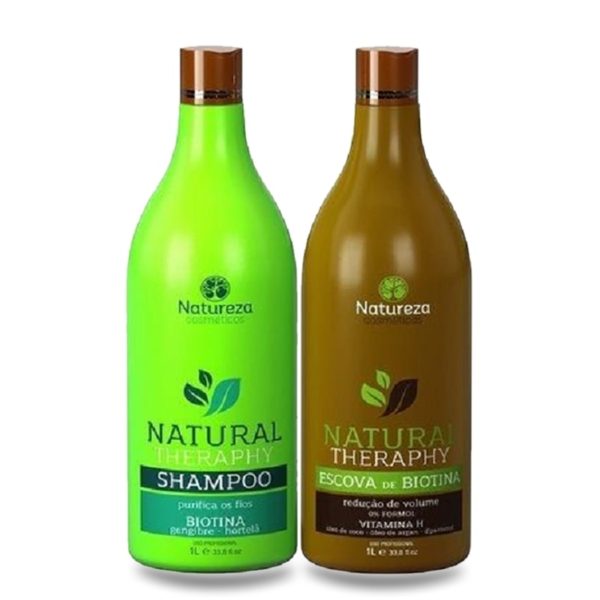 Escova Progressiva Orgânica Biotina Natureza Cosméticos 2x1000ml