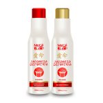 Escova Definitiva Japonesa Mega Blend Dois Passos - Bálsamo 1Litro + Shampoo 1Litro