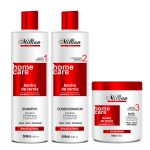 Kit Home Care Banho De Verniz 3x500ml Millian