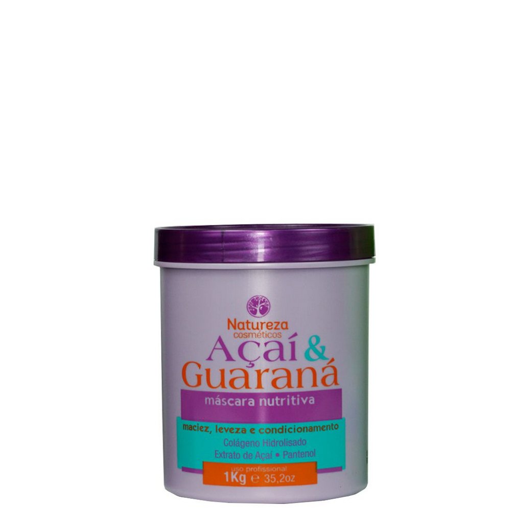 Natureza Cosméticos Máscara Nutritiva Açaí e Guaraná 1 Kilo