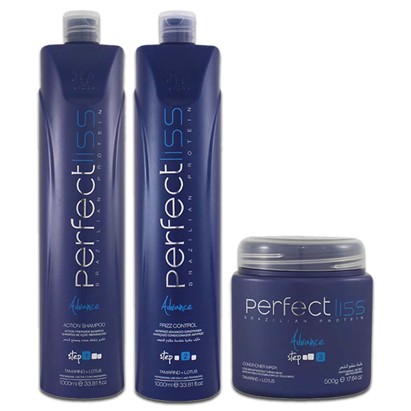 Perfectliss Advance New Advance Kit Completo 3 Passos 1000ml - BRCosméticos