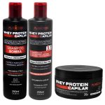Kit Manutenção Whey Plancton Shampoo + Máscara + Condicionador 3 em 1