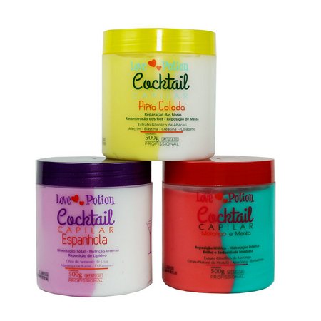 Kit Cronograma Capilar Love Potion 3 itens de 500g